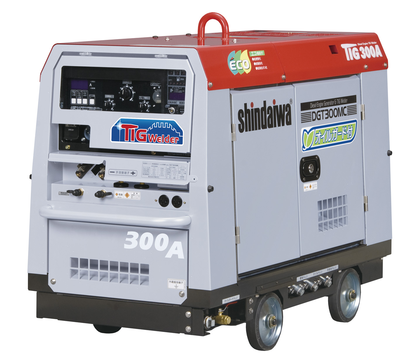 TIG溶接機300A（270A）エンジン（ディーゼル）オイルガード仕様