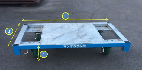 パイプ台車 積載1000KG