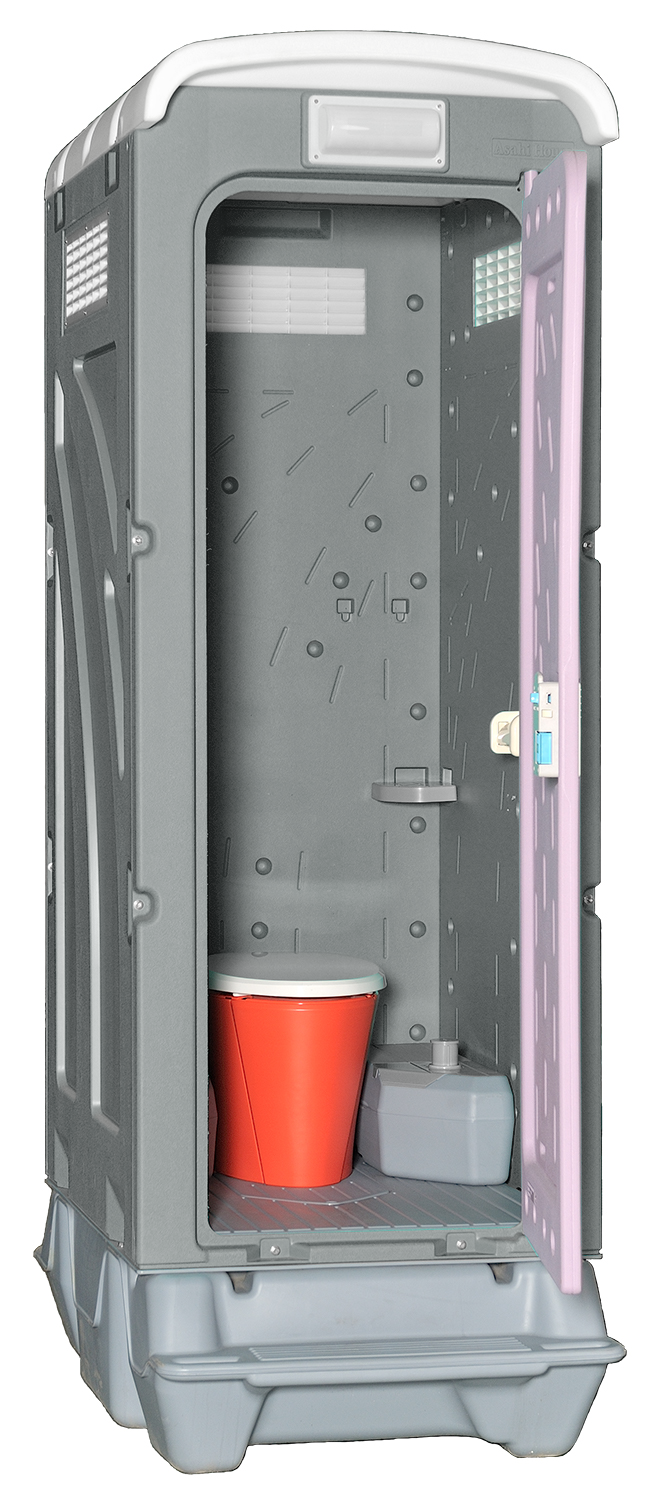仮設トイレペダル式軽水洗洋式