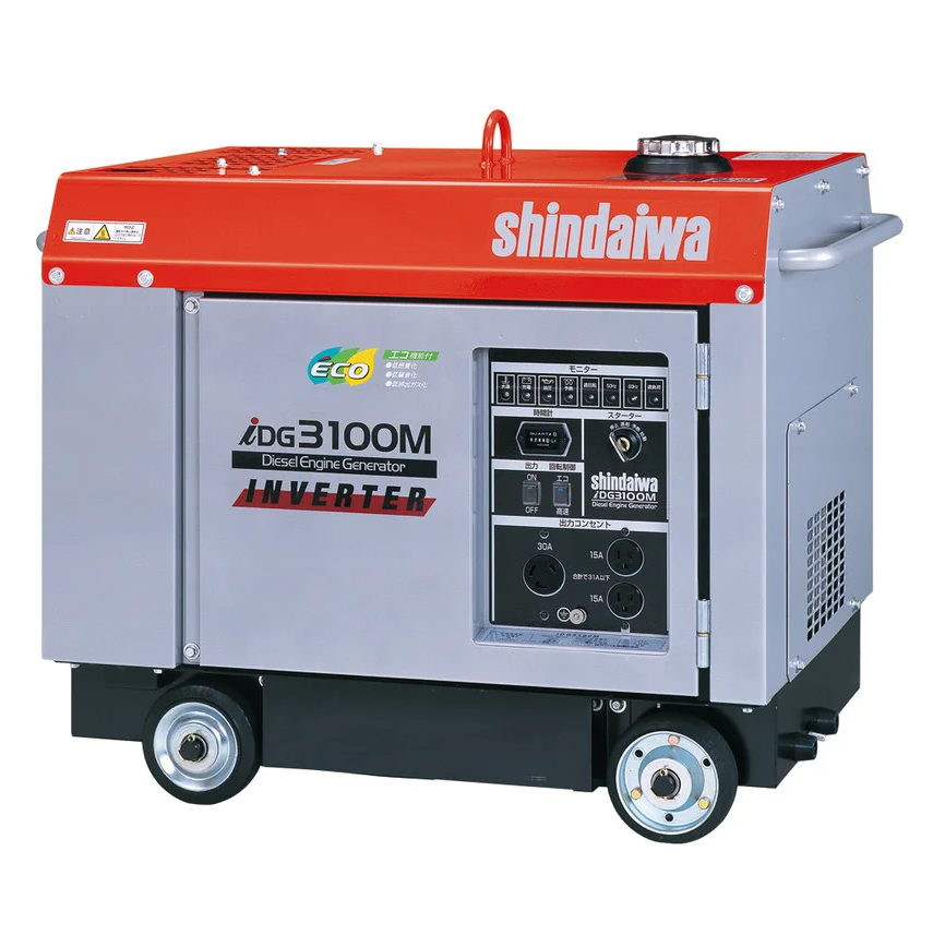 3.1KVAインバーター100Vキャスター付防音