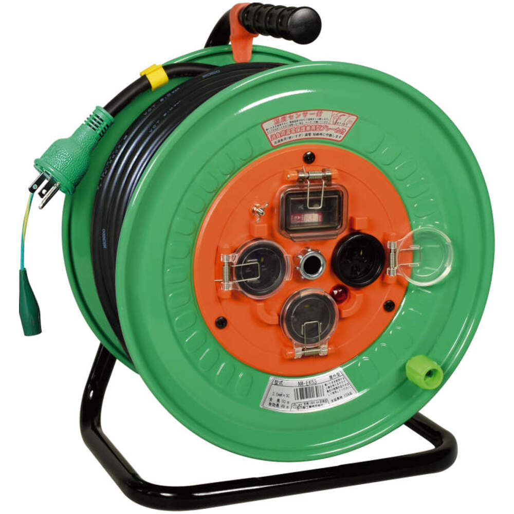 コードリール 100V 50M 遮断付